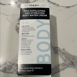 The 1nkey list PHA Exfoliating and hydrating body water cream 5oz